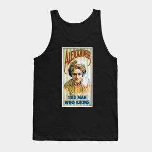 Vintage Magic Poster Art, Alexander, the Man Who Knows Tank Top